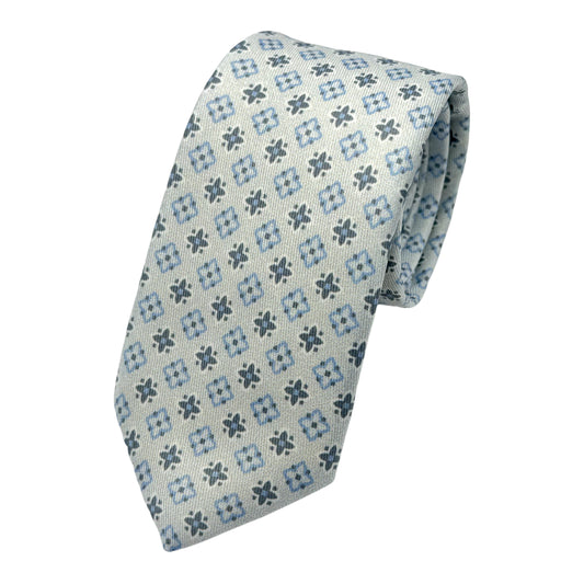 OG0080T OLLYGAN COMO ITALY Italian Mens Luxury Geometric Weave Neck Ties