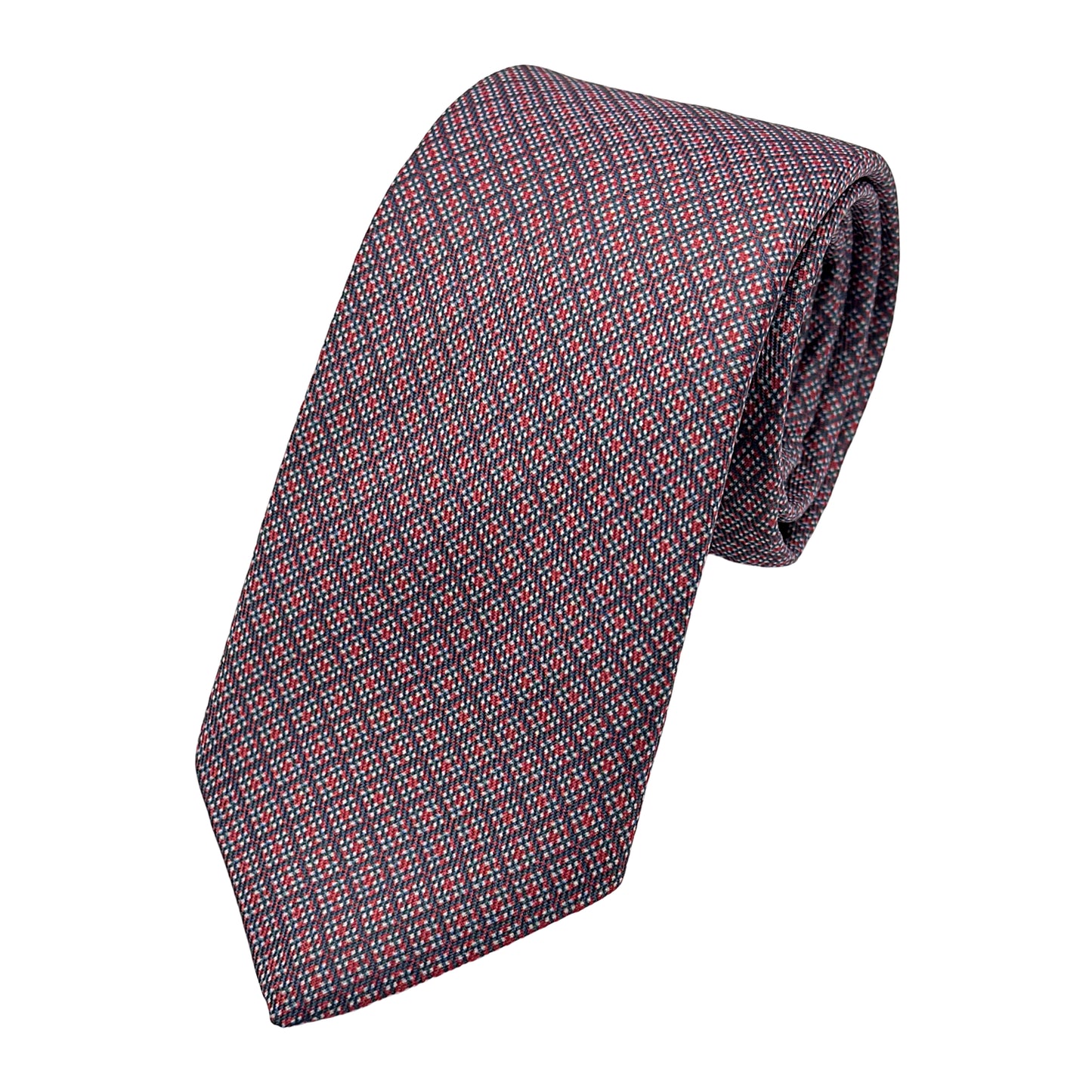 OG0170T OLLYGAN COMO ITALY Italian Mens Luxury Geometric Weave Skinny Neck Ties