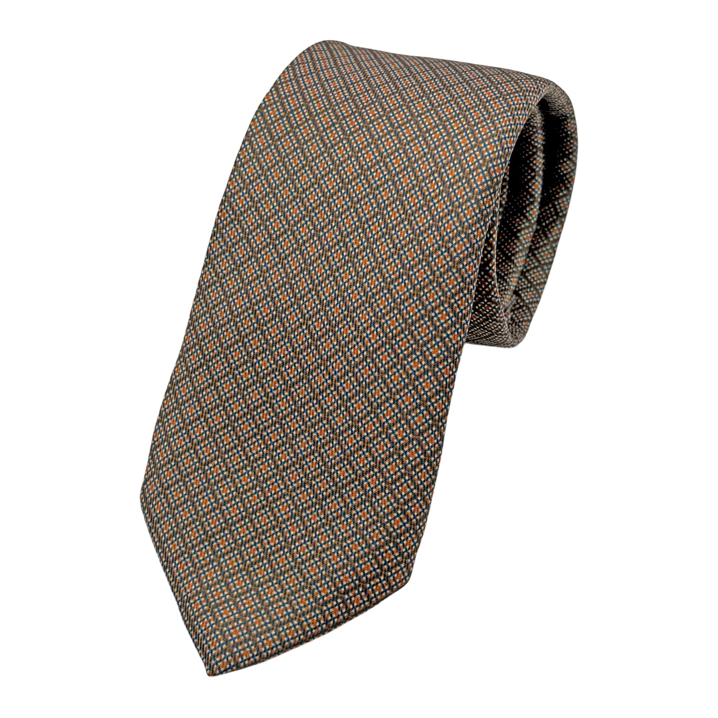 OG0170T OLLYGAN COMO ITALY Italian Mens Luxury Geometric Weave Skinny Neck Ties