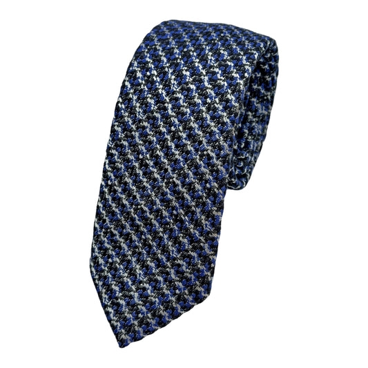 OG0230T OLLYGAN COMO ITALY Italian Mens Wool Blend Heavy Textured Weave Skinny Neck Ties