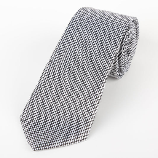 JAS4028T JAMES ADELIN Luxury Neck Tie in Houndstooth Weave