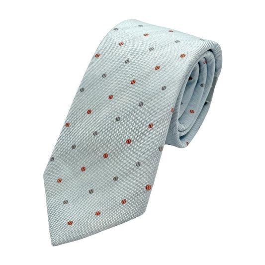 MD250T MARINA D'ESTE COMO ITALY Italian Mens Silk Spotted Textured Weave Neck Ties