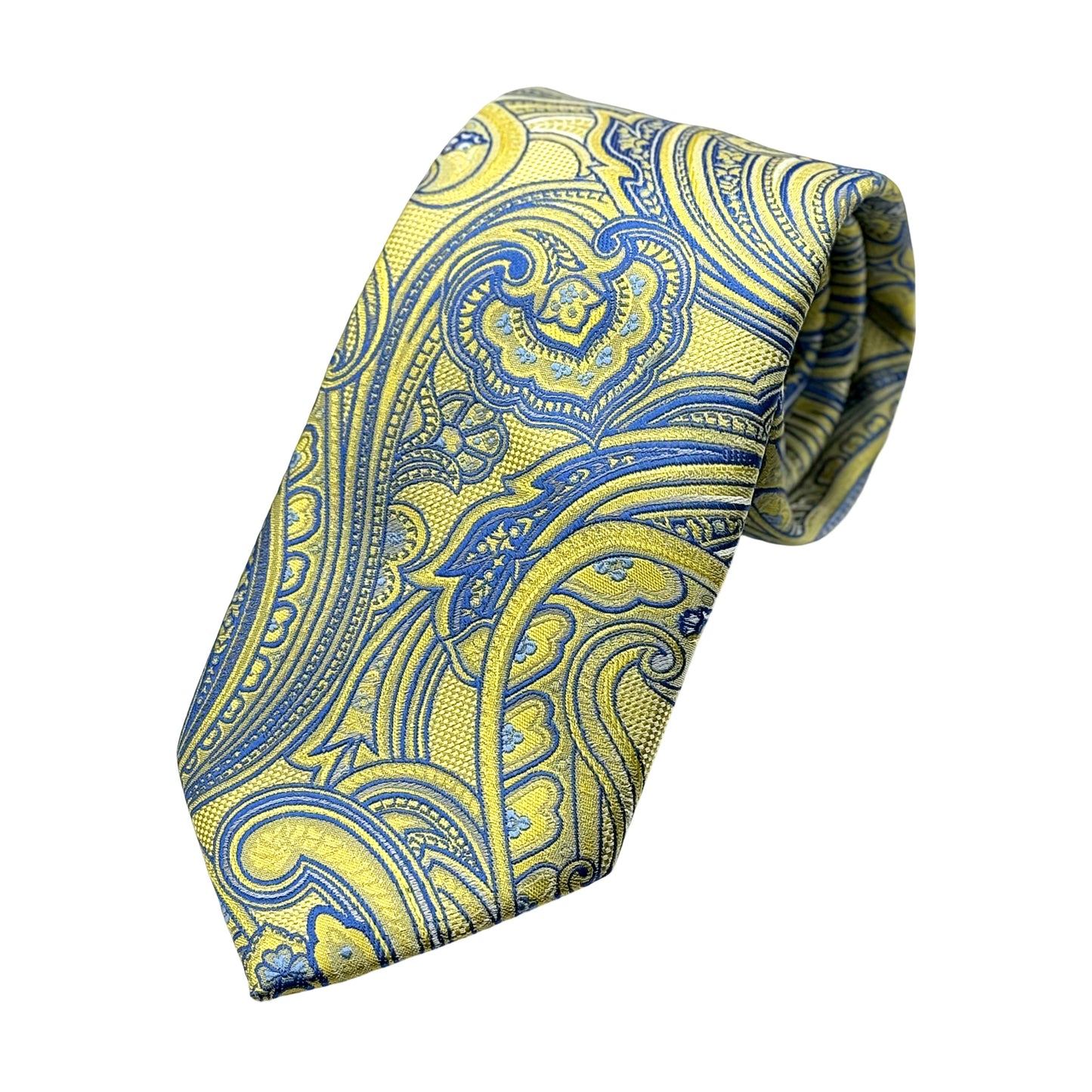 JAS5002T JAMES ADELIN Mens Luxury Microfibre Neck Tie in Satin Paisley Weave Design