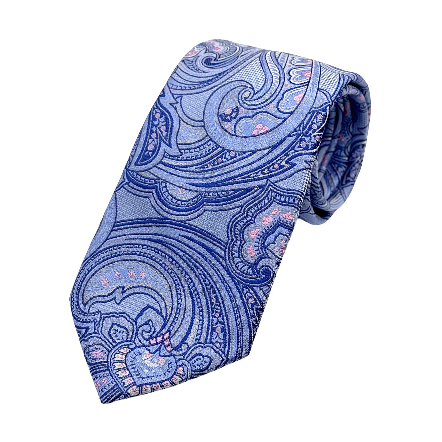 JAS5002T JAMES ADELIN Mens Luxury Microfibre Neck Tie in Satin Paisley Weave Design