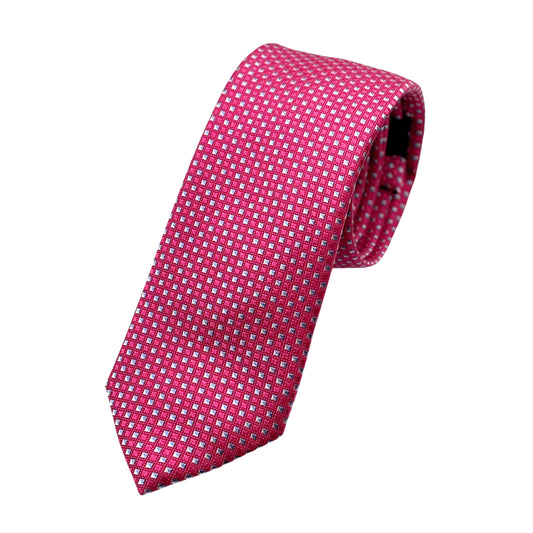 JAS5014T JAMES ADELIN Mens Luxury Microfibre Neck Tie in Geometric Weave Design