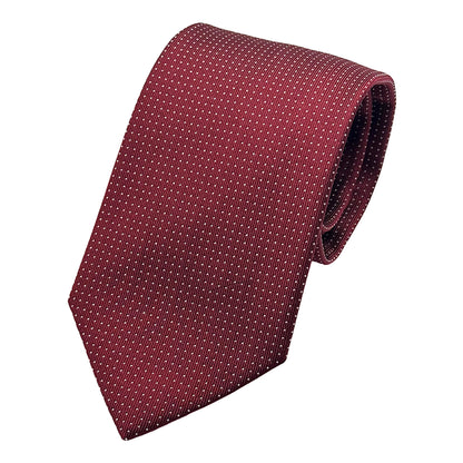 MC8370T MAITRE CHEMISE ITALY Italian Mens Silk Textured Mini Spotted Weave Neck Ties