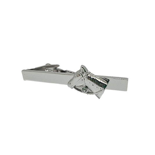 TB-37128 JAMES ADELIN Silver with Horse Head Tie Bar