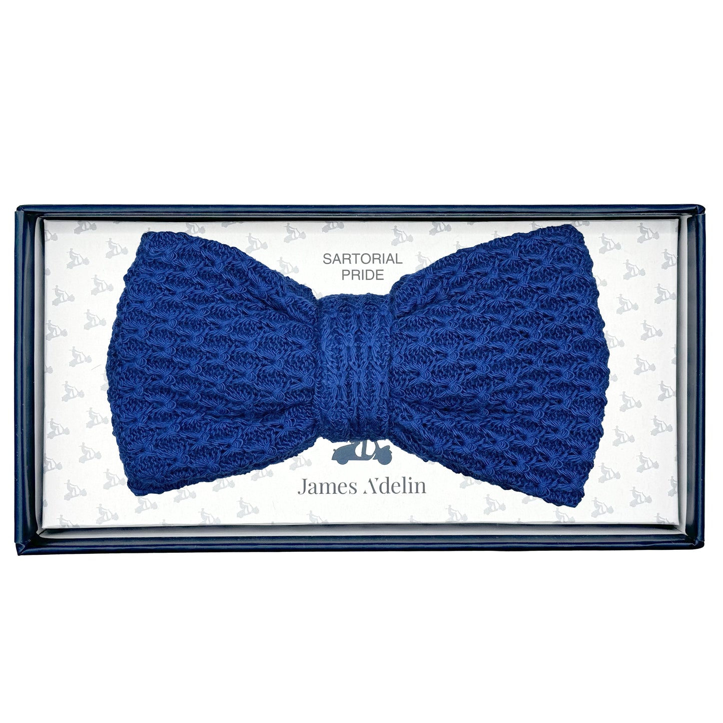 IT1011B JACQUES MONCLEEF Luxury Mens Italian Textured Cotton Knitted Bow Ties