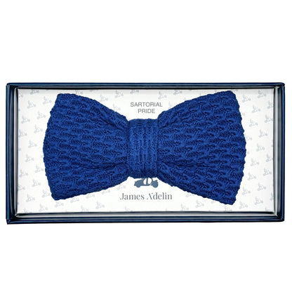 IT1011B JACQUES MONCLEEF Luxury Mens Italian Textured Cotton Knitted Bow Ties