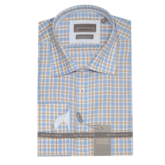 MC060 MAITRE CHEMISE Long Sleeve Woods Check Shirt