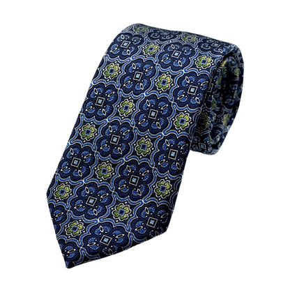 JAS121T JAMES ADELIN Luxury Silk Neck Tie in Geometric Design