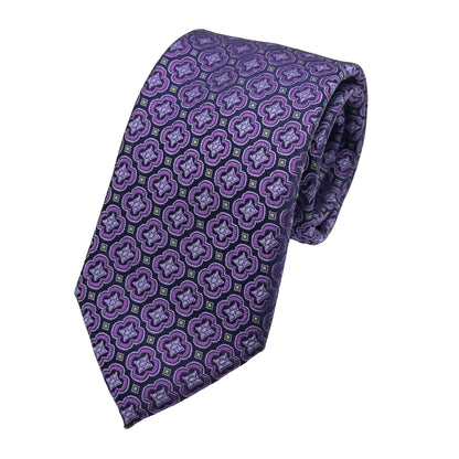 JAS133T JAMES ADELIN Mens Luxury Silk Neck Tie in Medallion Weave Design