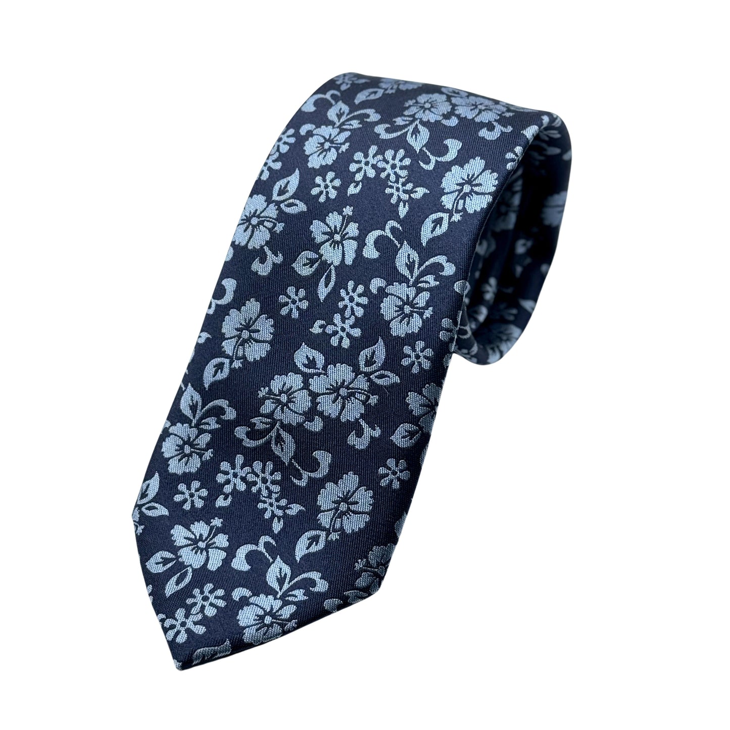 JAS147T JAMES ADELIN Mens Luxury Silk Neck Tie in Floral Weave Design