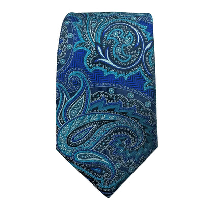 JAS233T JAMES ADELIN Mens Luxury Silk Neck Ties in Paisley Weave Design