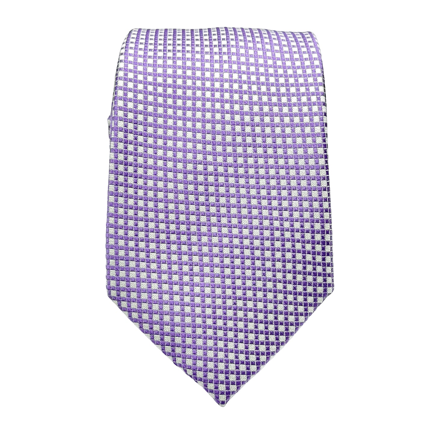 JAS249T JAMES ADELIN Mens Luxury Silk Neck Ties in Two Tone Square Weave Design