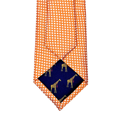 JAS249T JAMES ADELIN Mens Luxury Silk Neck Ties in Two Tone Square Weave Design