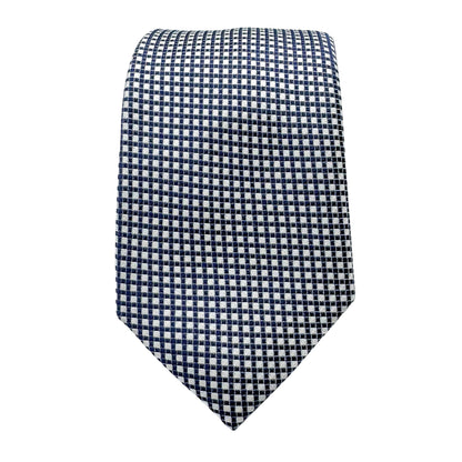 JAS249T JAMES ADELIN Mens Luxury Silk Neck Ties in Two Tone Square Weave Design