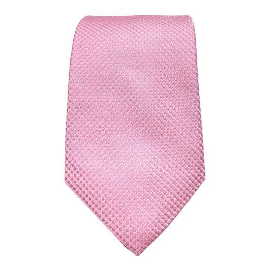 JAS250T-1 JAMES ADELIN Mens Luxury Silk Neck Ties in Two Piece Square Weave Design in Pink and Navy