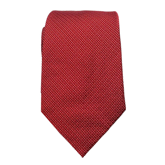 JAS278T-1 JAMES ADELIN Mens Luxury Silk Neck Tie Textured Weave Design in Red