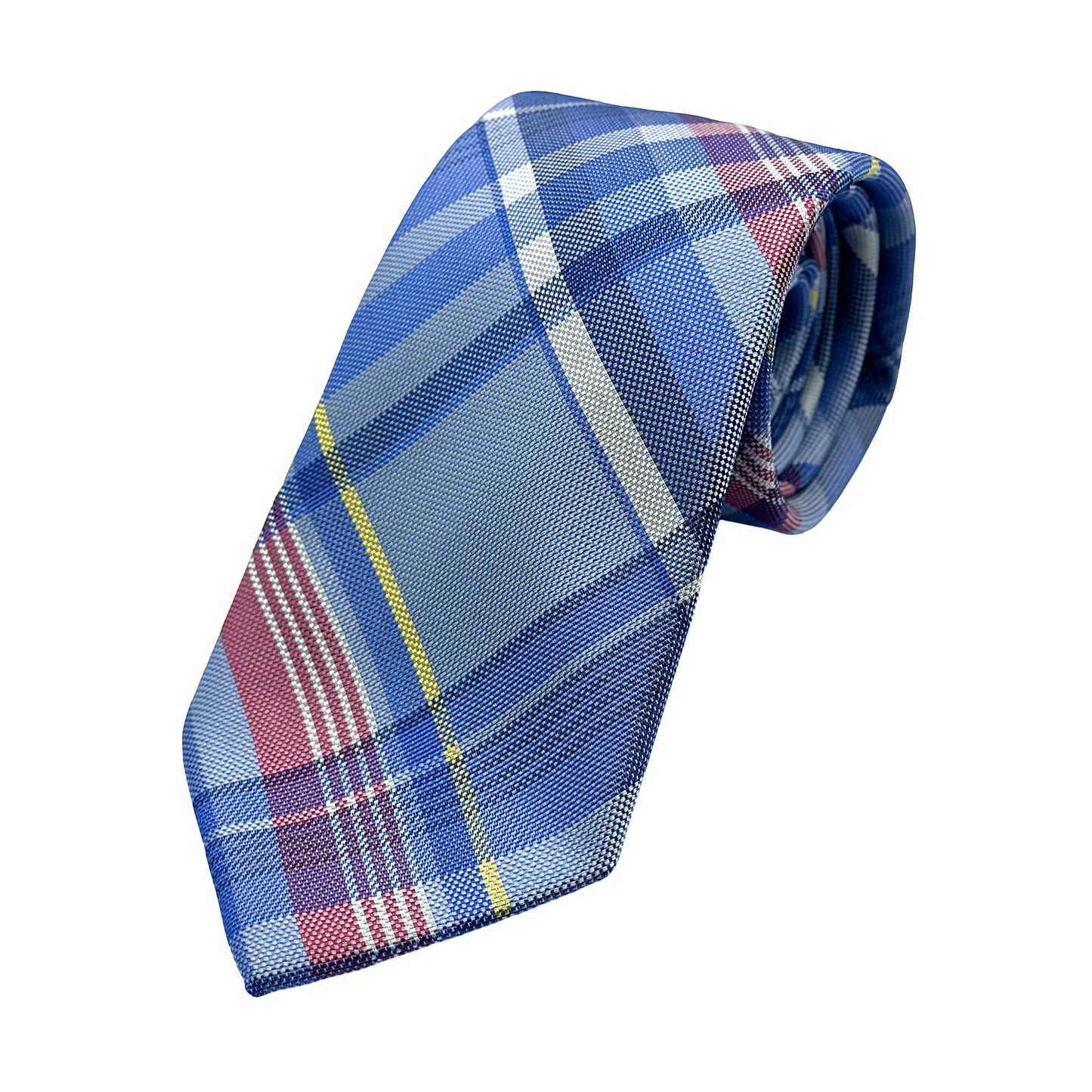 JAS5007T JAMES ADELIN Mens Luxury Microfibre Neck Tie in Textured Check Weave Design