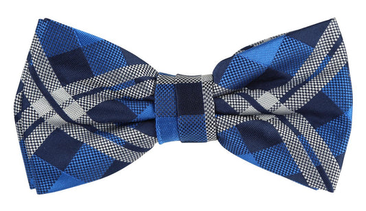 JACHECKB JAMES ADELIN Luxury Check Pre Tied Bow Ties