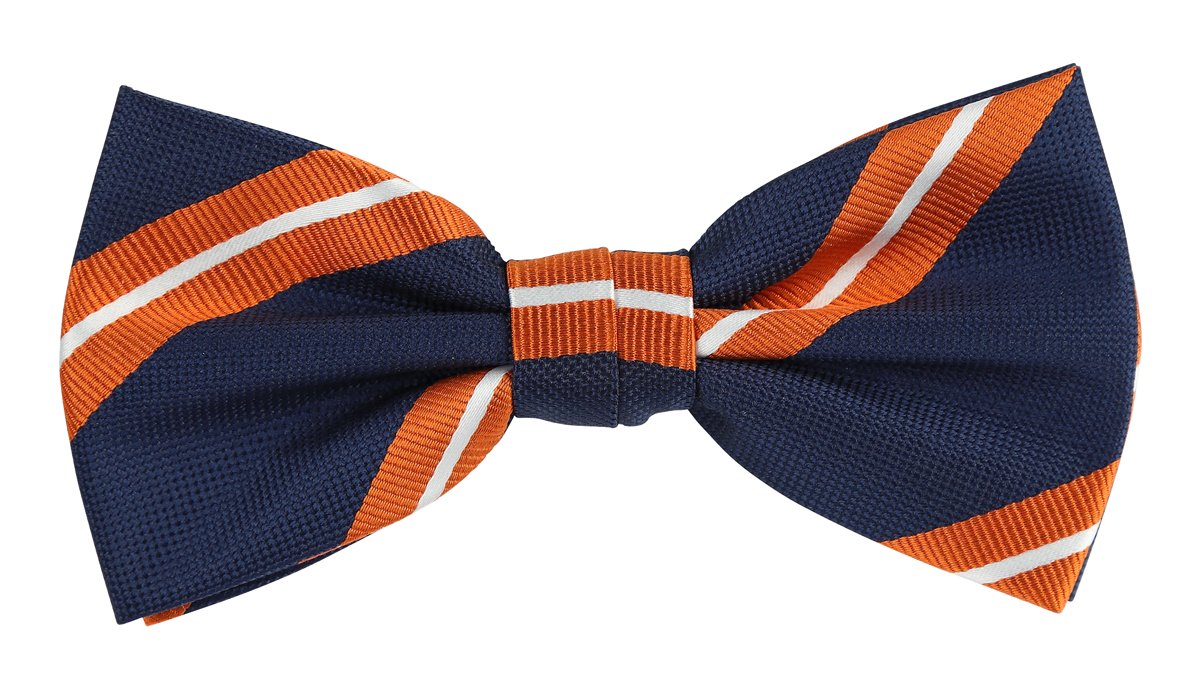 JALSTRIPEB JAMES ADELIN Luxury Regimental Stripe Pre Tied Bow Ties