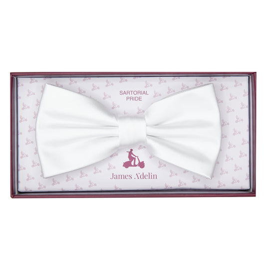 JASATINB JAMES ADELIN Luxury Satin Weave Pre Tied Bow Ties