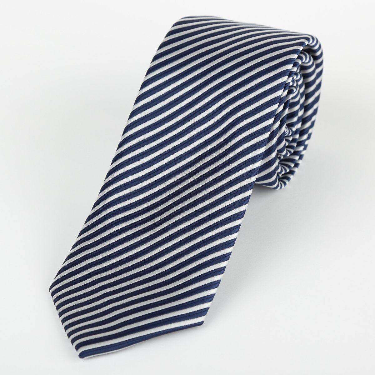 JASSTRIPET JAMES ADELIN Luxury Diagonal Mini Stripe Neck Ties