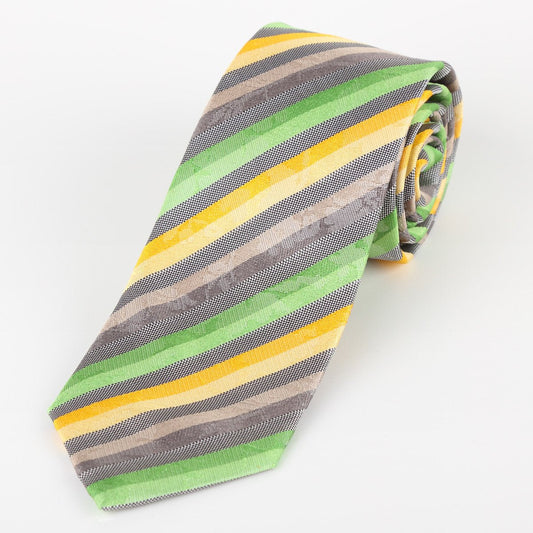 IT3915T-4 JACQUES MONCLEEF Italian Pure Silk Striped Neck Tie