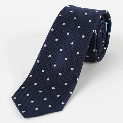 M19546T JAMES ADELIN Mens Silk Polka Dot Square Weave Neck Ties