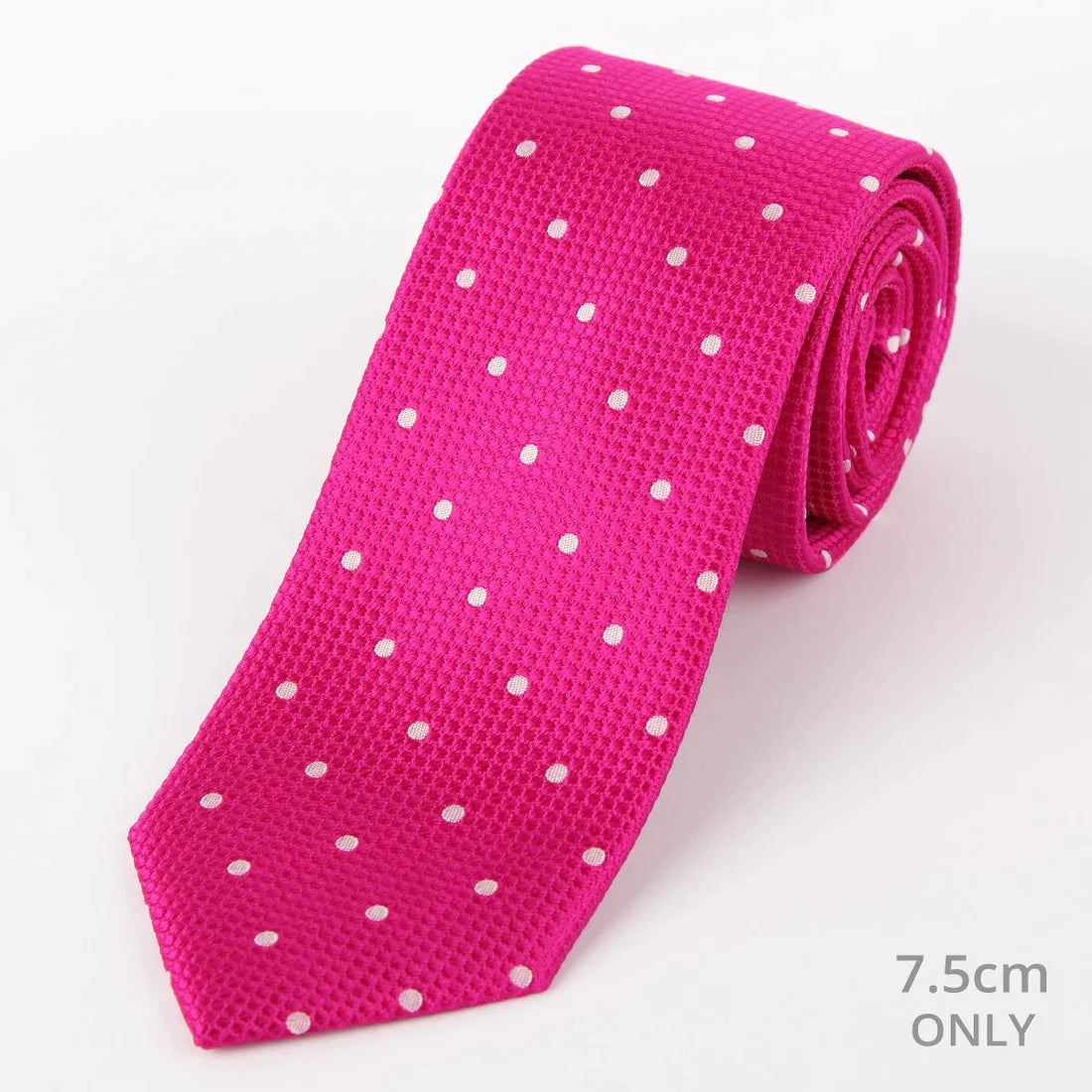 M19546T JAMES ADELIN Mens Silk Polka Dot Square Weave Neck Ties