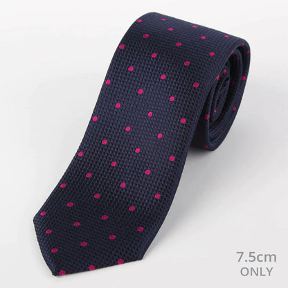 M19546T JAMES ADELIN Mens Silk Polka Dot Square Weave Neck Ties