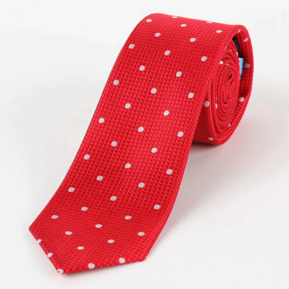 M19546T JAMES ADELIN Mens Silk Polka Dot Square Weave Neck Ties