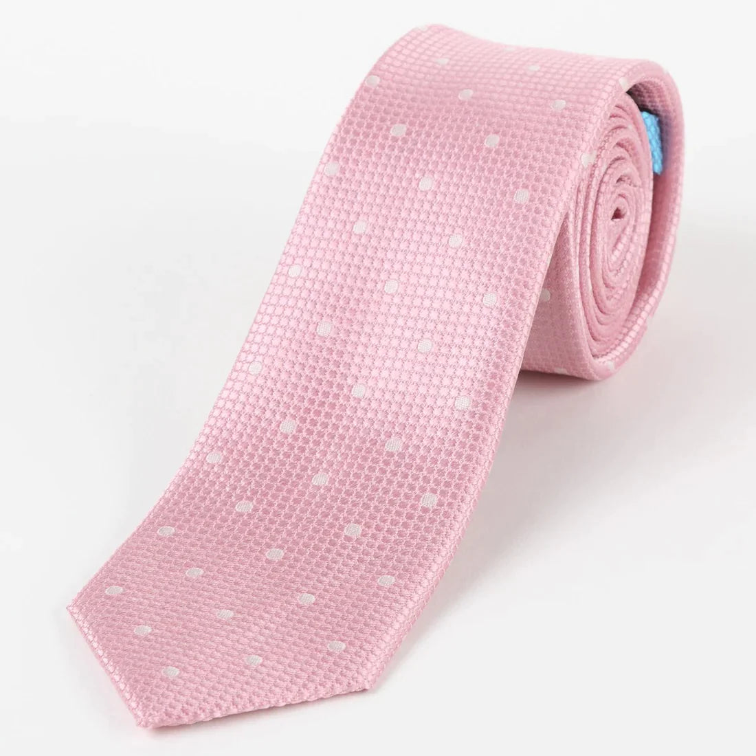 M19546T JAMES ADELIN Mens Silk Polka Dot Square Weave Neck Ties