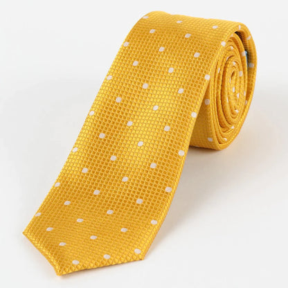 M19546T JAMES ADELIN Mens Silk Polka Dot Square Weave Neck Ties