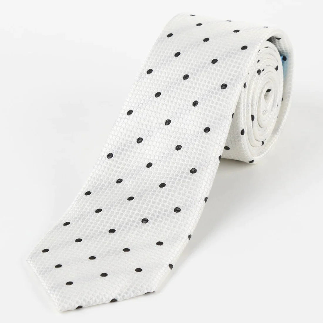 M19546T JAMES ADELIN Mens Silk Polka Dot Square Weave Neck Ties