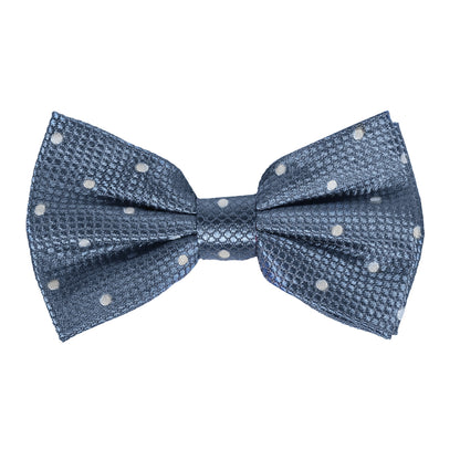 M19546B JAMES ADELIN Mens Luxury Silk Polka Dot Square Weave Pre Tied Bow Ties