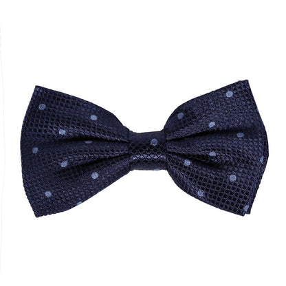 M19546B JAMES ADELIN Mens Luxury Silk Polka Dot Square Weave Pre Tied Bow Ties