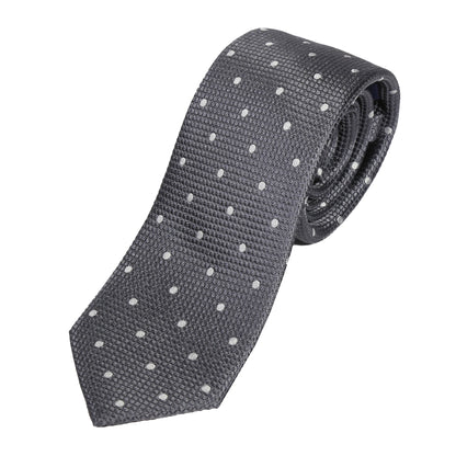 M19546T JAMES ADELIN Mens Silk Polka Dot Square Weave Neck Ties