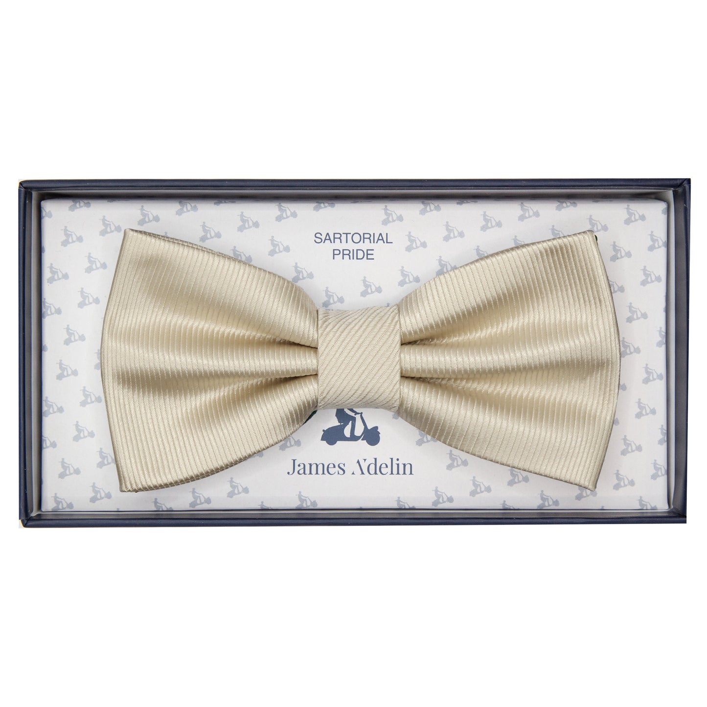 M20073B JAMES ADELIN Mens Luxury Silk Twill Weave Pre Tied Bow Ties