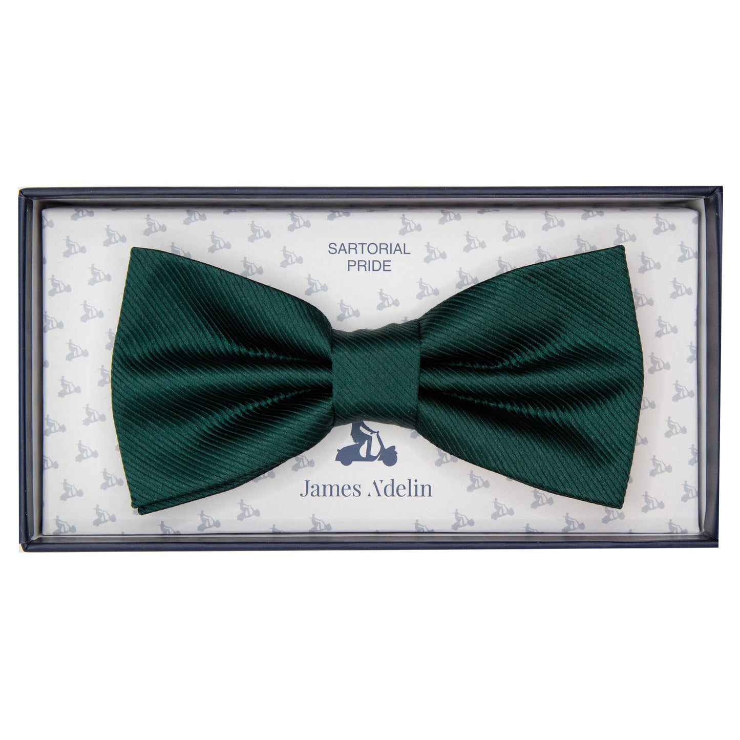 M20073B JAMES ADELIN Mens Luxury Silk Twill Weave Pre Tied Bow Ties